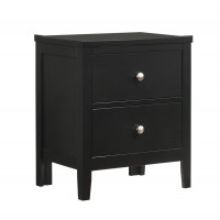 Coaster Furniture 215862 Carlton 2-drawer Rectangular Nightstand Black